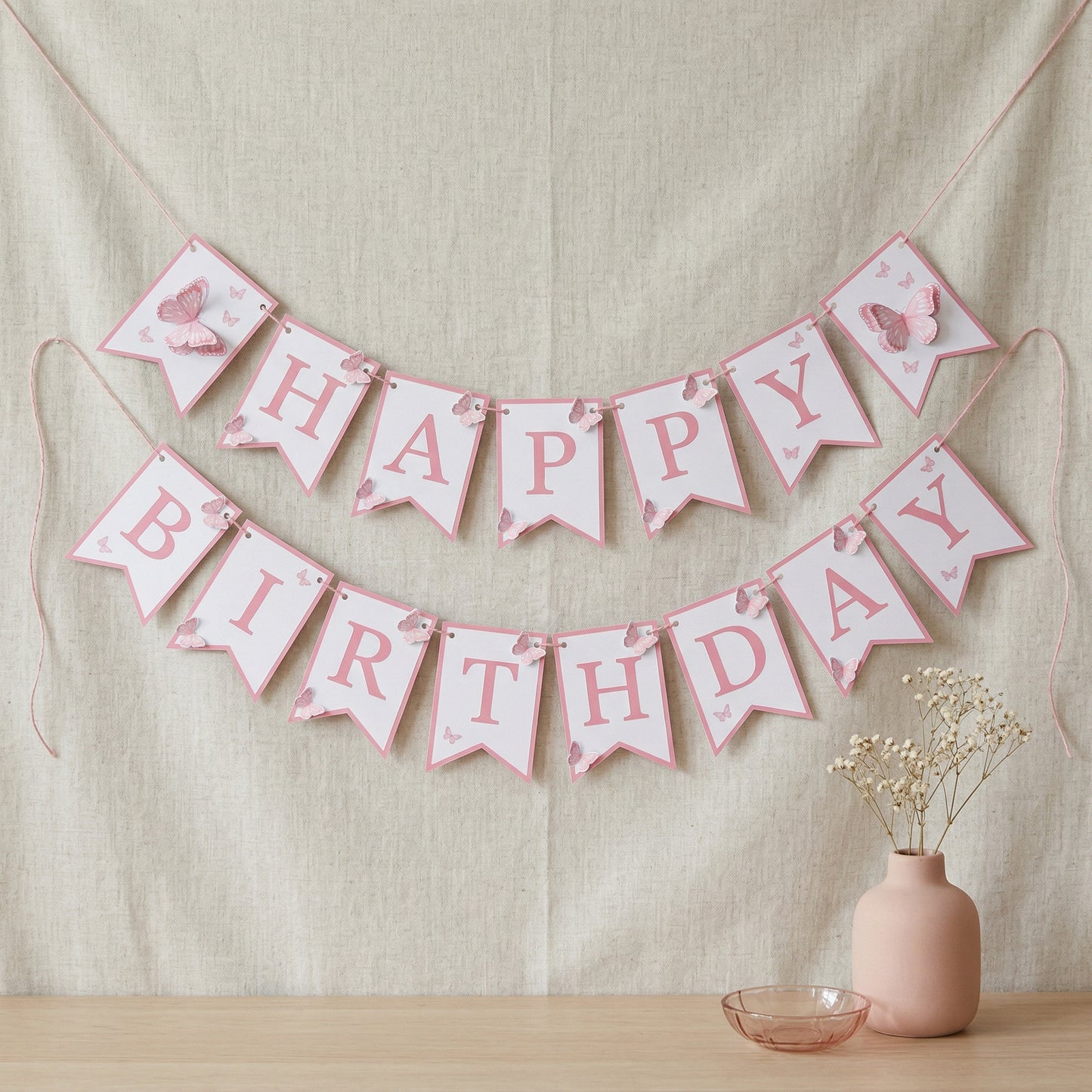 Butterfly Birthday Banner