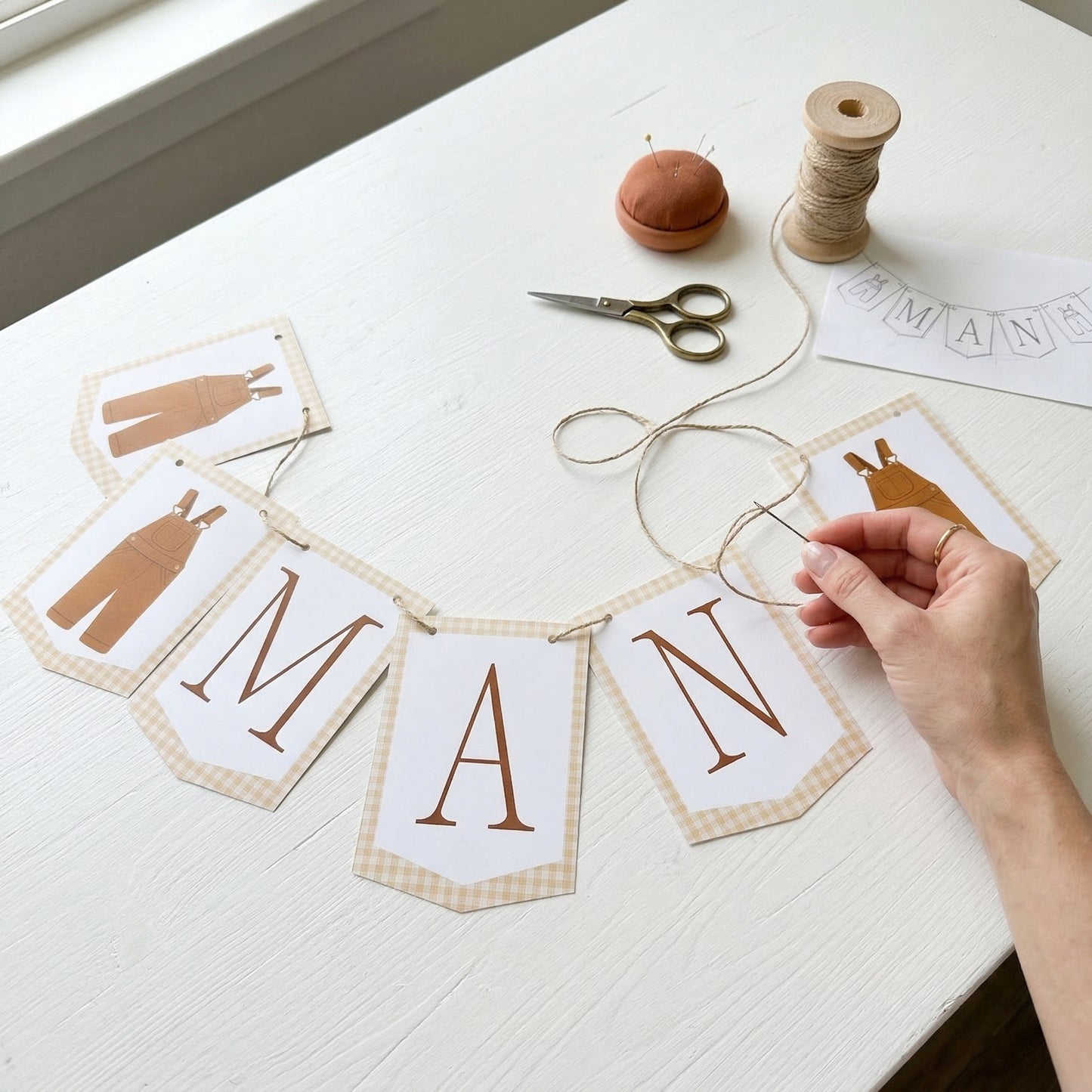 Little Man Birthday Banner