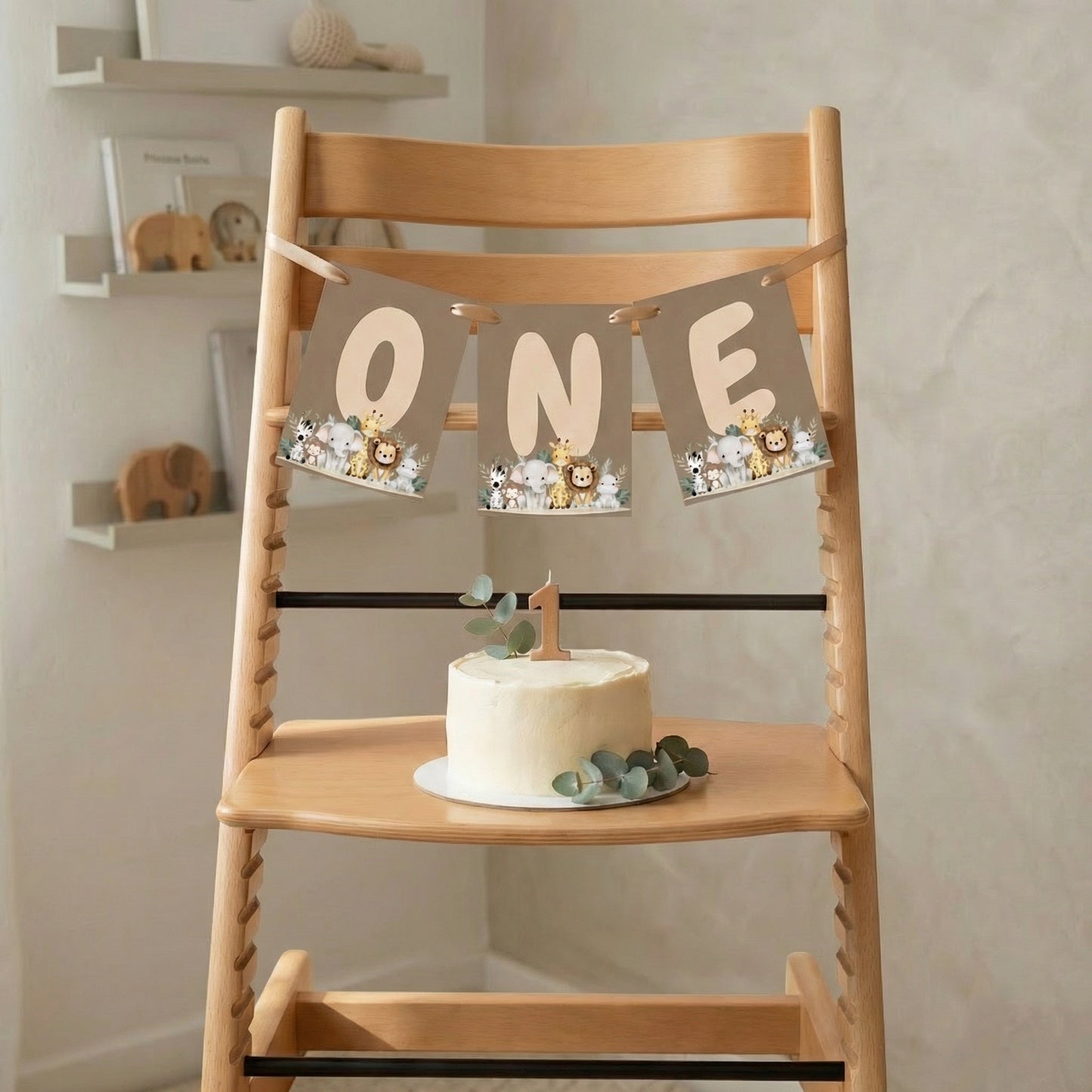 Jungle Animals Chair Banner