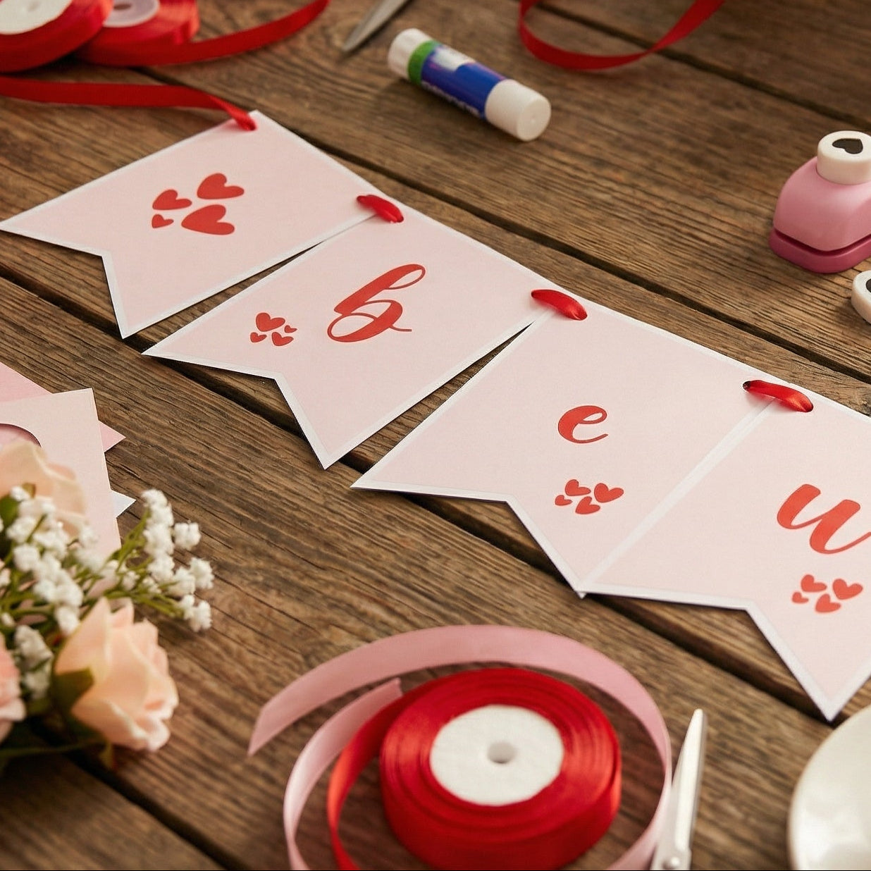 Be Mine - Red Hearts