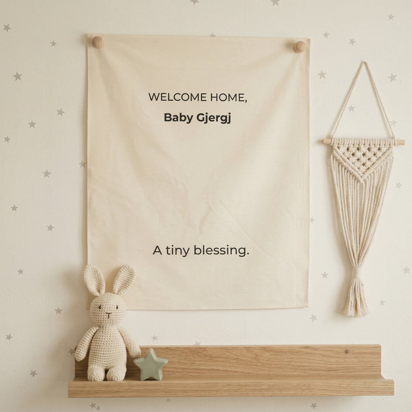 Welcome Home Fabric Decor