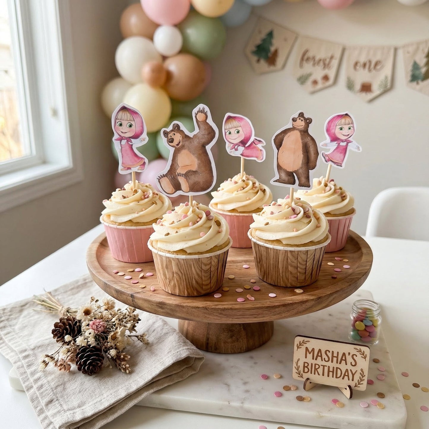 Masha & Bear Toppers