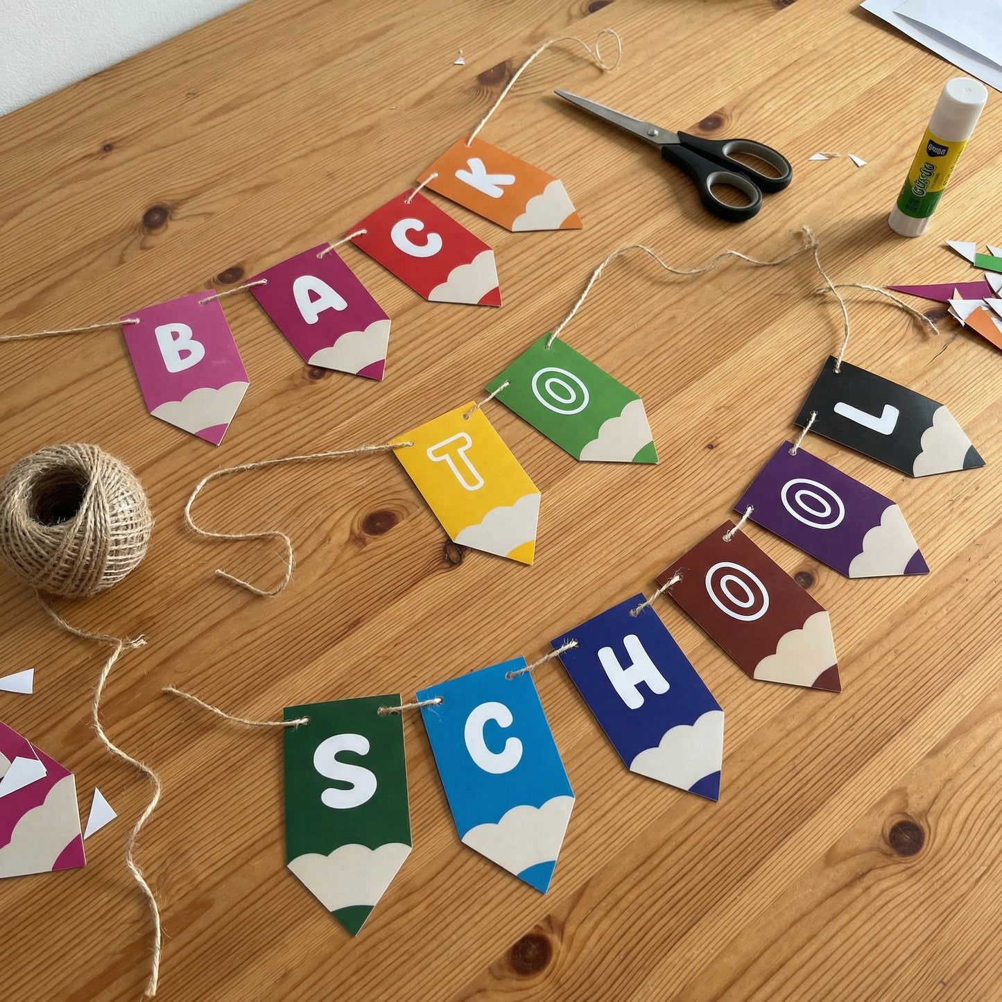 Back To School Pencil Banner