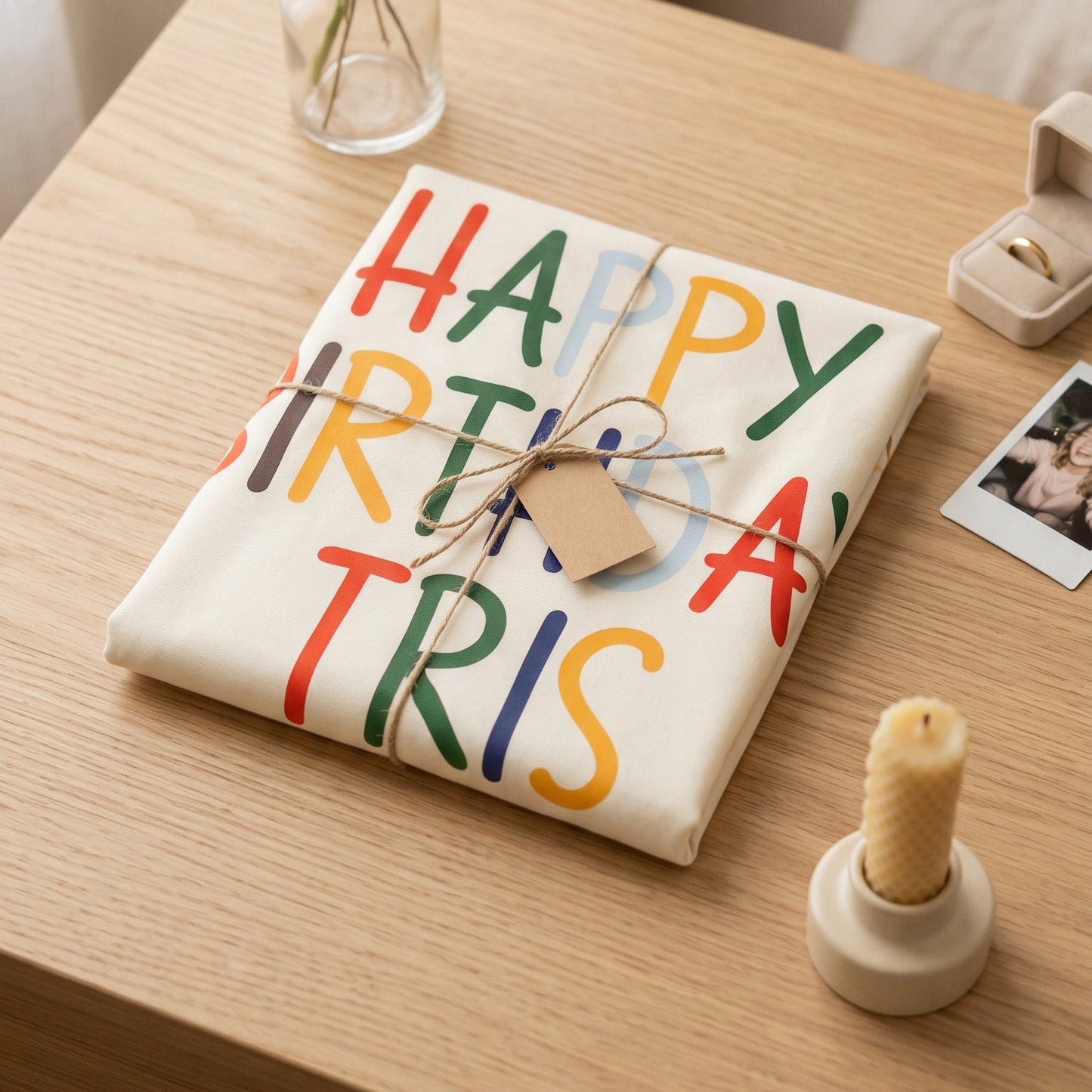 Happy Birthday Fabric Decor