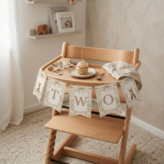 Vintage Petter Rabbit High Chair Banner