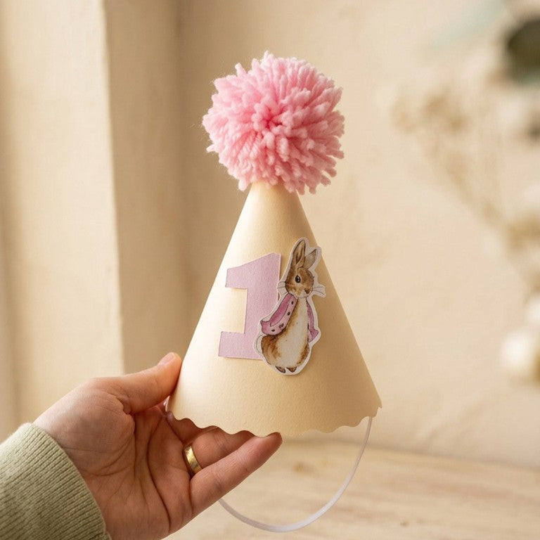 Pink Petter Rabbit Party Hat