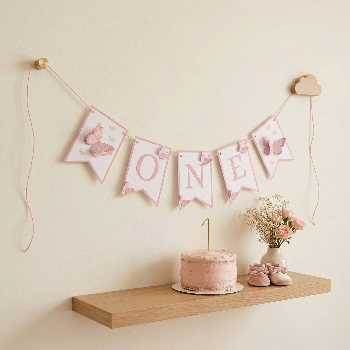 Butterfly High Chair Banner