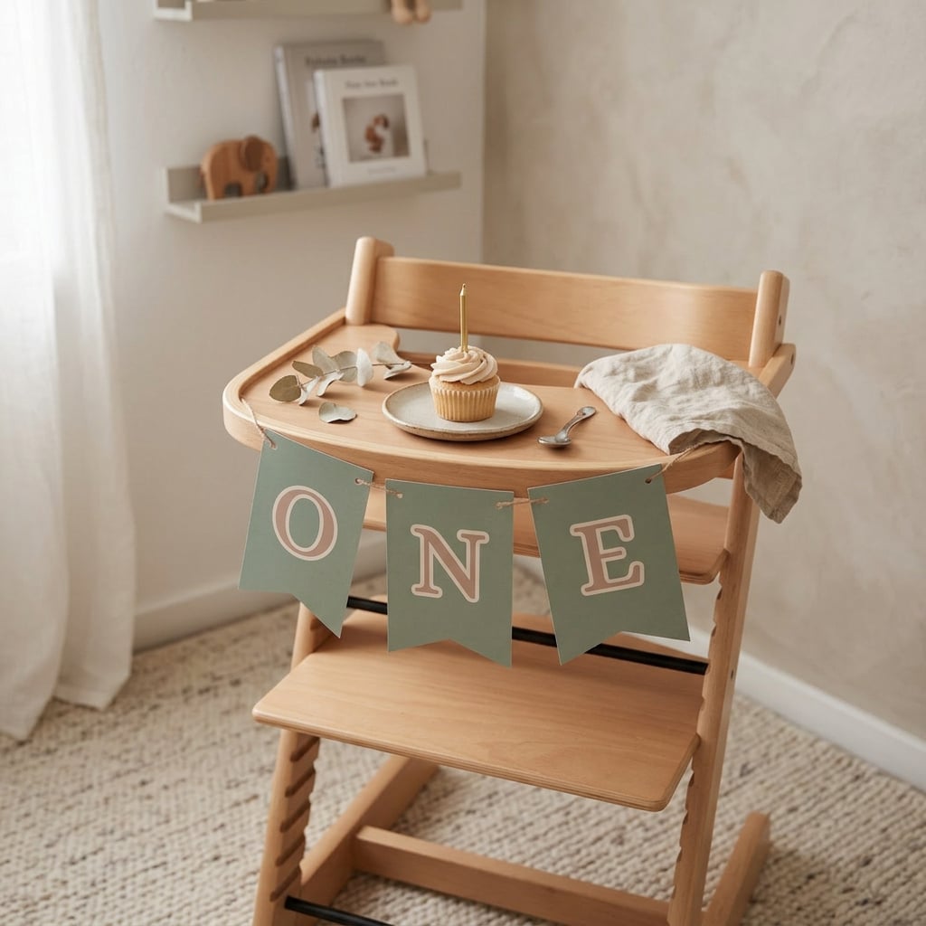 Pastel Green High Chair Banner