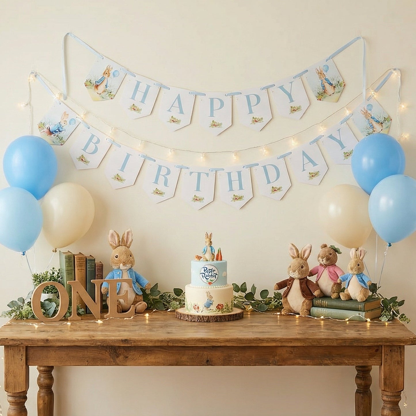 Blue Peter Rabbit Birthday Banner