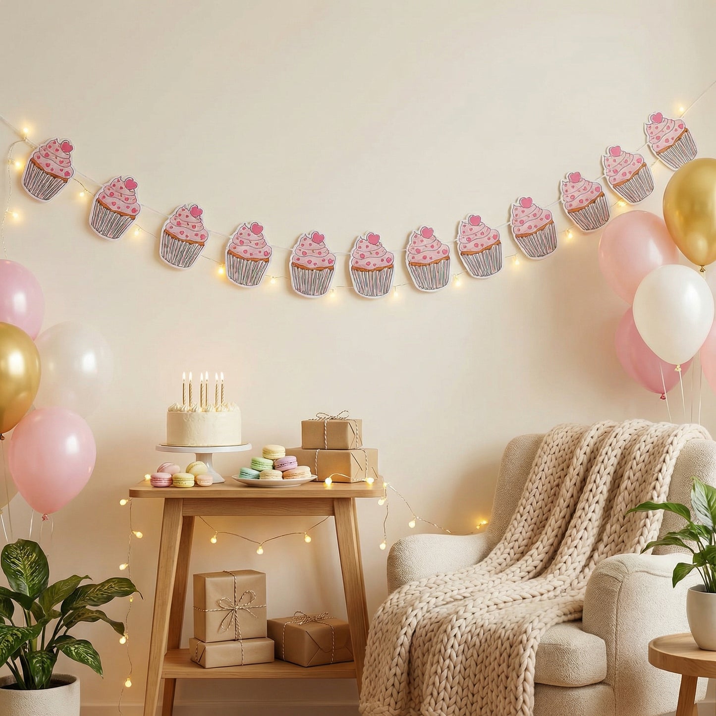 Cupcake Garland