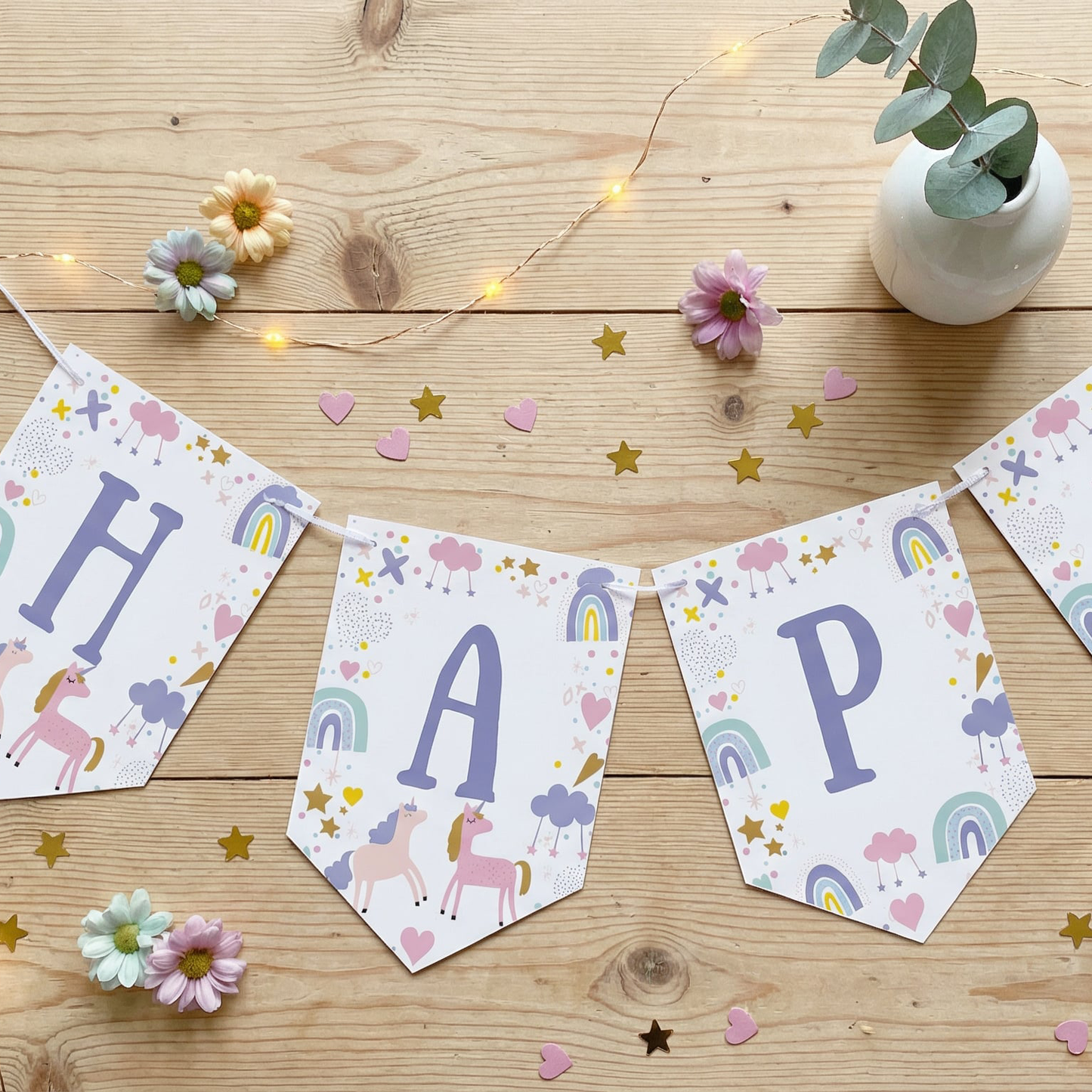 Unicorn Birthday Banner