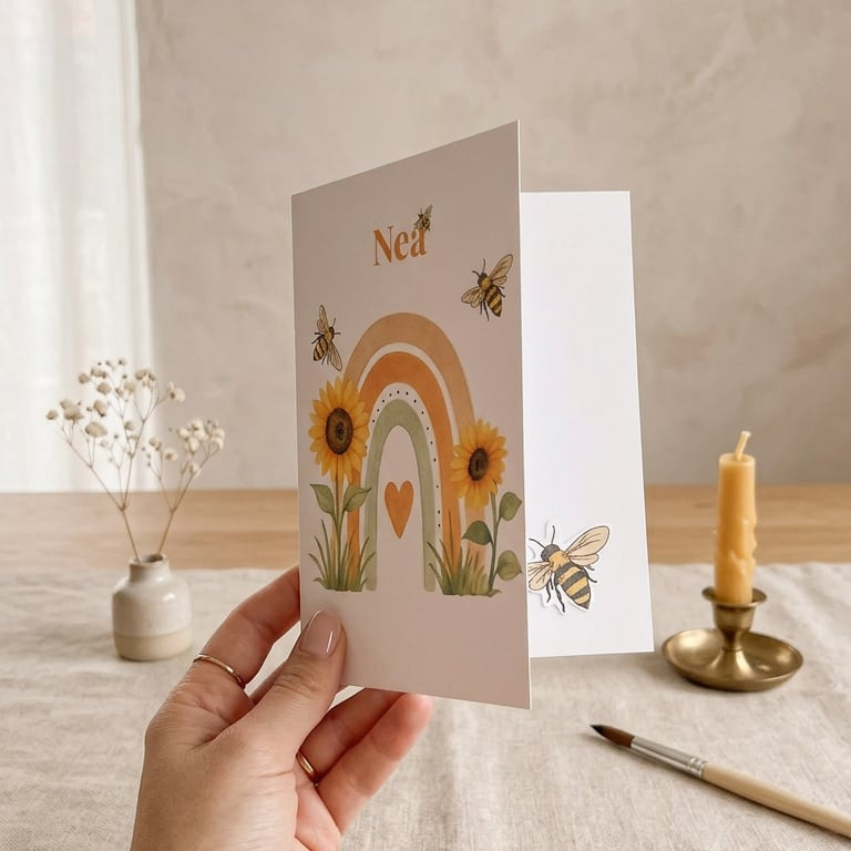 Bee Greeting Cart