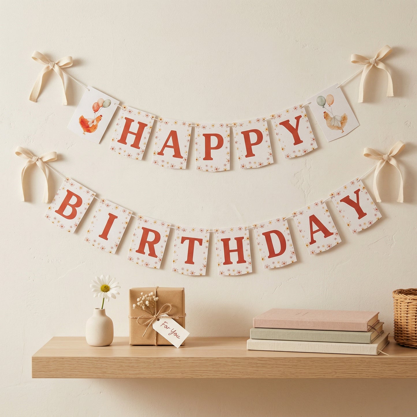 Chicken Birthday Banner