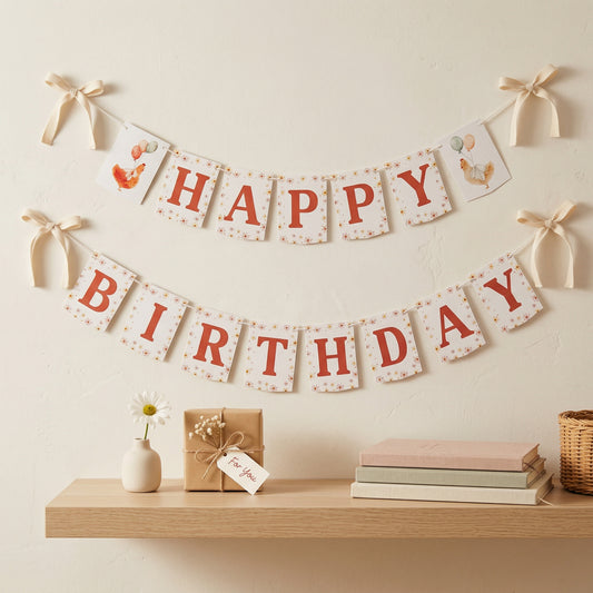 Chicken Birthday Banner