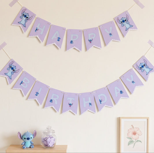 Lilo Stitch Birthday Banner
