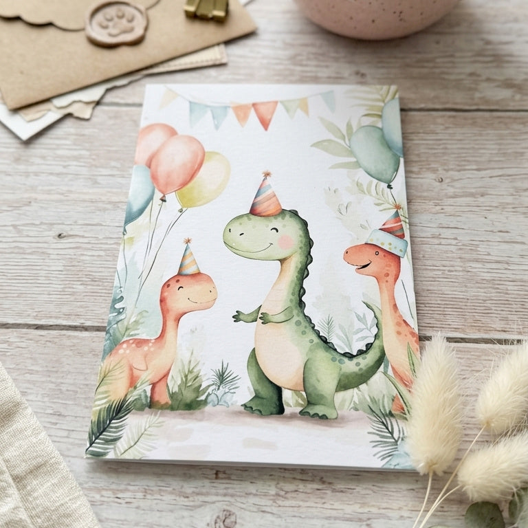 Dino Greeting Cart