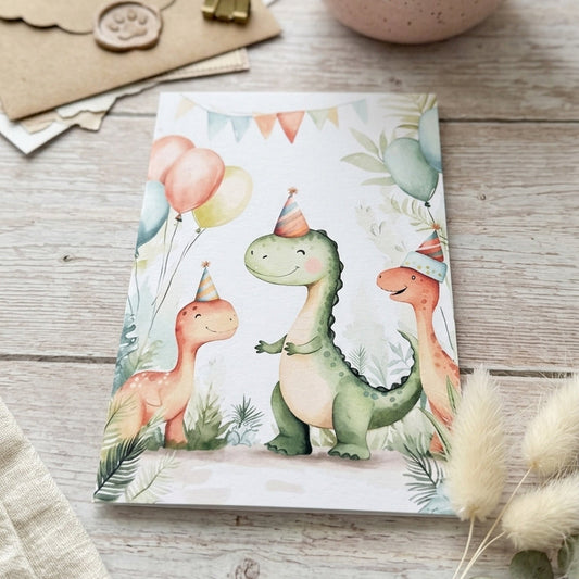 Dino Greeting Cart