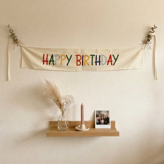 Happy Birthday Fabric Decor