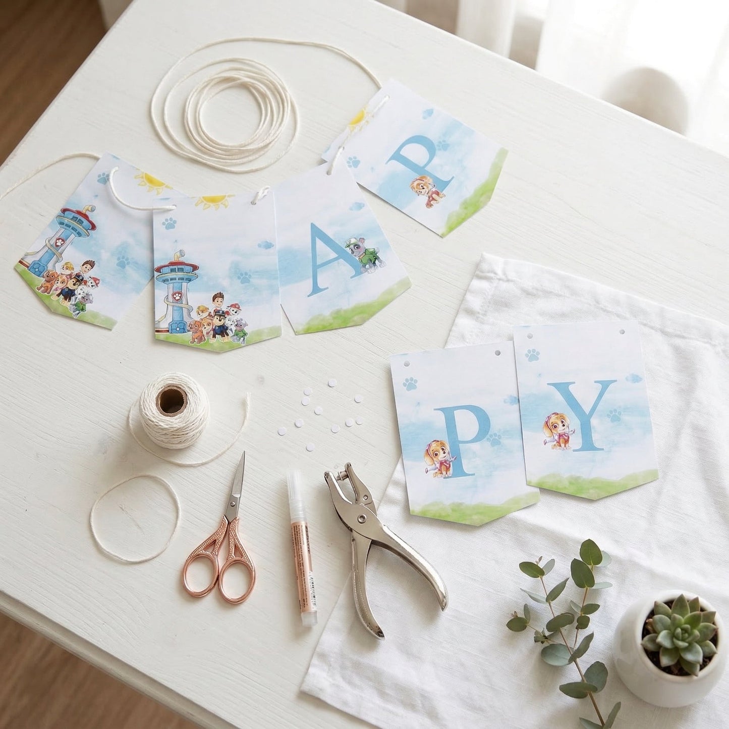 Paw Patrol Birhtday Banner