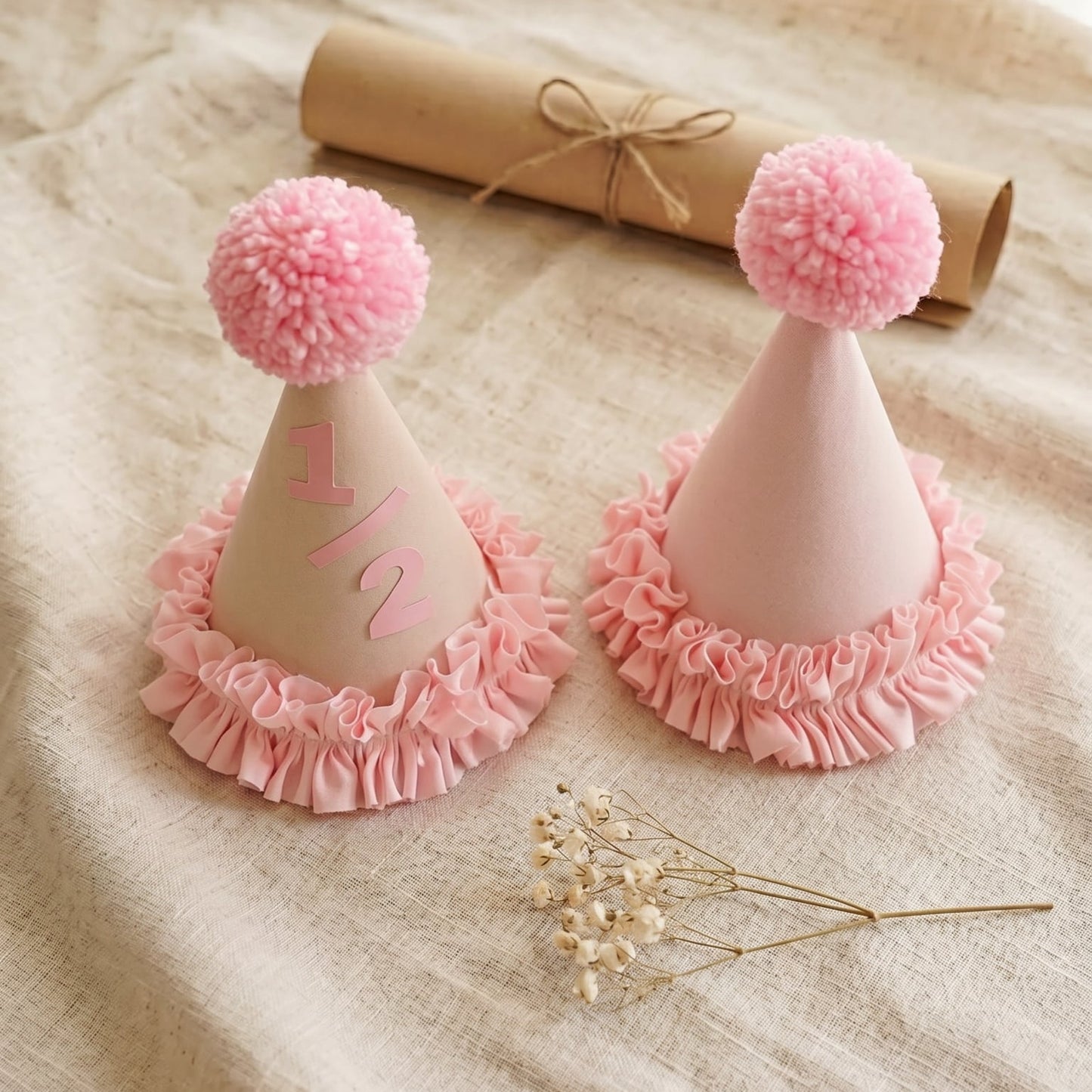 1/2 Pastel pink Hat